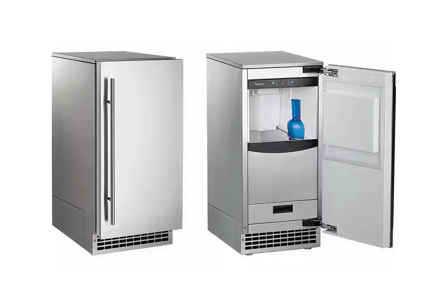 Scotsman SCN60PA1SS stainless steel under-counter ice maker, built for continuous gourmet ice production in home or commercial settings.